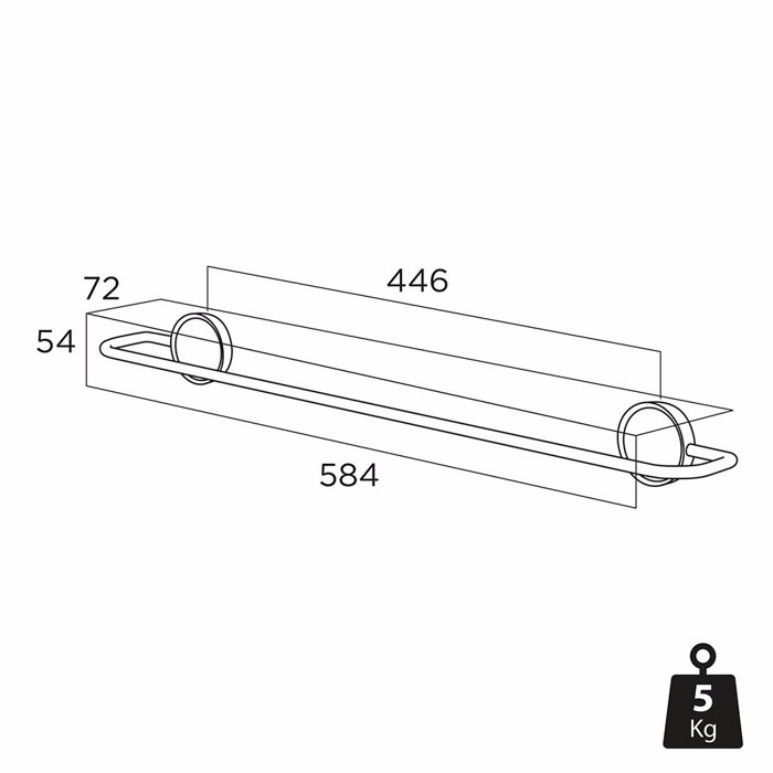 Tiger Ace Kremastra 58.4 cm Brushed stainless steel 800596