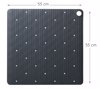 Sealskin Ribb Antiolisthitiko Pataki 55x55cm Anthracite with Black Hook 800621
