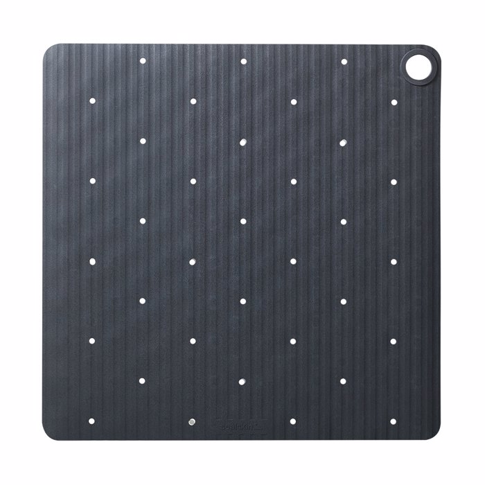 Sealskin Ribb Αντιολισθητικό Πατάκι 55x55cm Anthracite with Black Hook 800621 Sealskin Ribb Antiolisthitiko Pataki 55x55cm Anthracite with Black Hook 800621