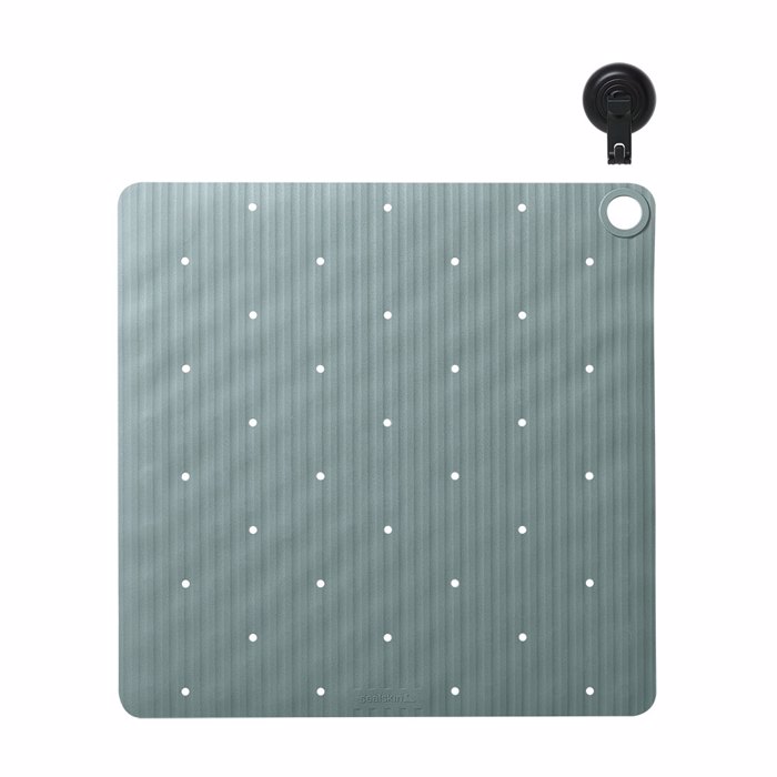 Sealskin Ribb Αντιολισθητικό Πατάκι 55x55cm Green with Black Hook 800622 Sealskin Ribb Antiolisthitiko Pataki 55x55cm Green with Black Hook 800622