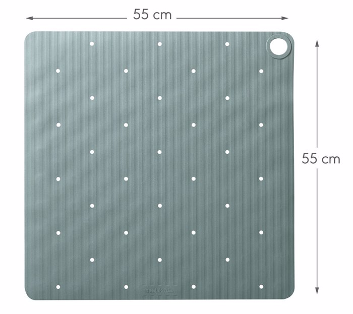 Sealskin Ribb Αντιολισθητικό Πατάκι 55x55cm Green with Black Hook 800622 Sealskin Ribb Antiolisthitiko Pataki 55x55cm Green with Black Hook 800622