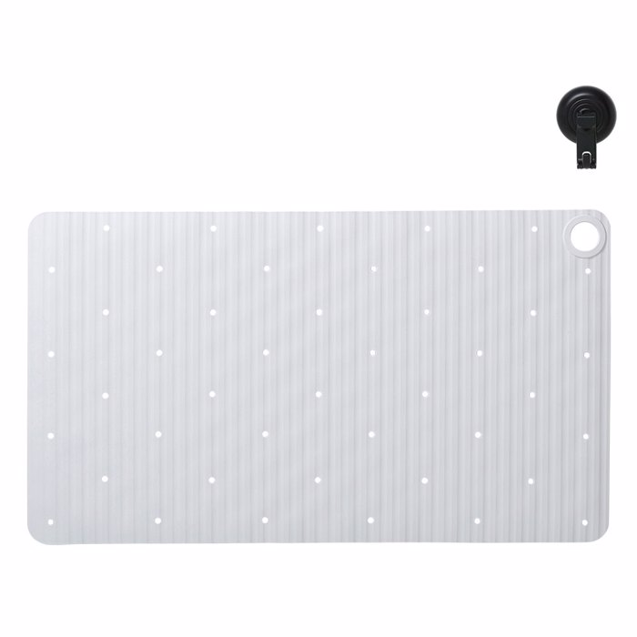 Sealskin Ribb Αντιολισθητικό Πατάκι 40x70cm White with Black Hook 800623 Sealskin Ribb Antiolisthitiko Pataki 40x70cm White with Black Hook 800623