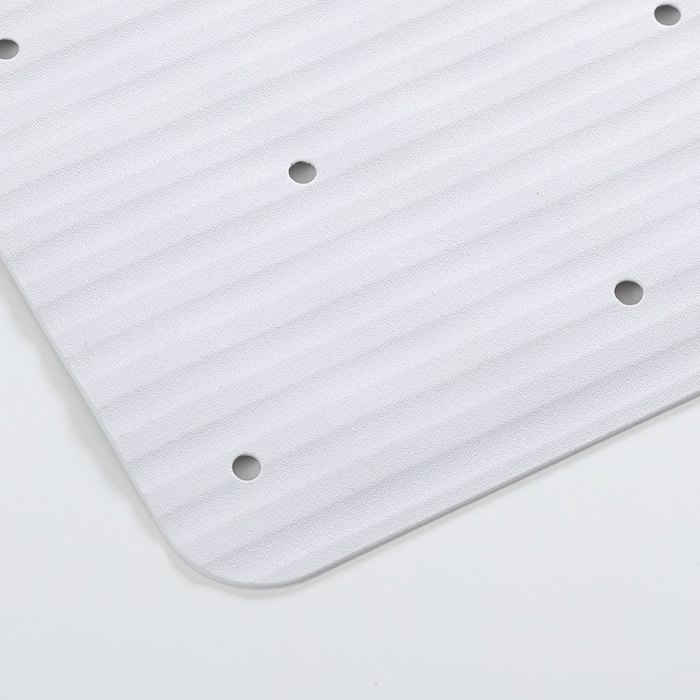Sealskin Ribb Αντιολισθητικό Πατάκι 40x70cm White with Black Hook 800623 Sealskin Ribb Antiolisthitiko Pataki 40x70cm White with Black Hook 800623