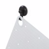 Sealskin Ribb Antiolisthitiko Pataki 40x70cm White with Black Hook 800623