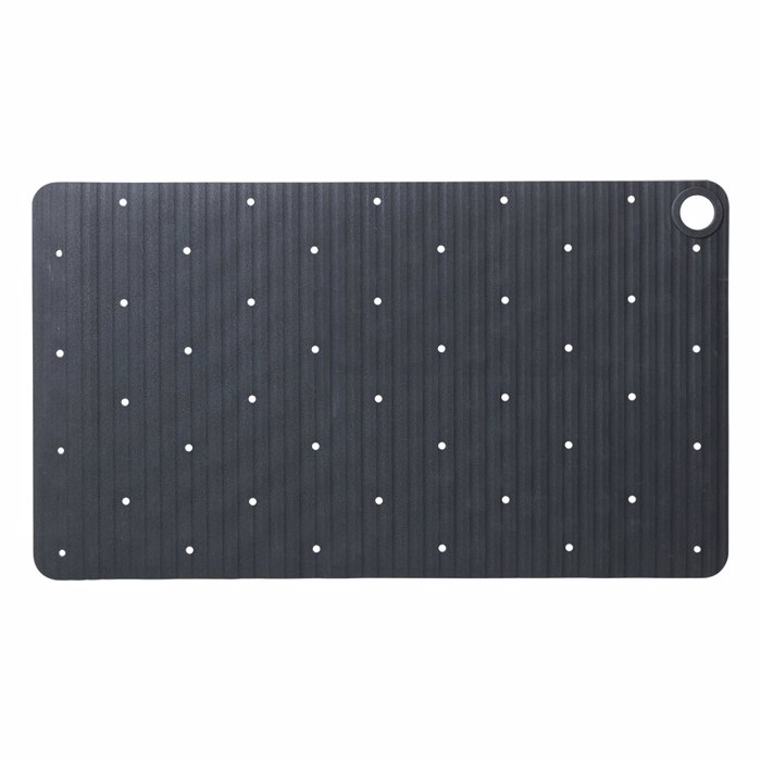 Sealskin Ribb Αντιολισθητικό Πατάκι 40x70cm Anthracite with Black Hook 800624 Sealskin Ribb Antiolisthitiko Pataki 40x70cm Anthracite with Black Hook 800624