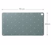 Sealskin Ribb Antiolisthitiko Pataki 40x70cm Green with Black Hook 800625