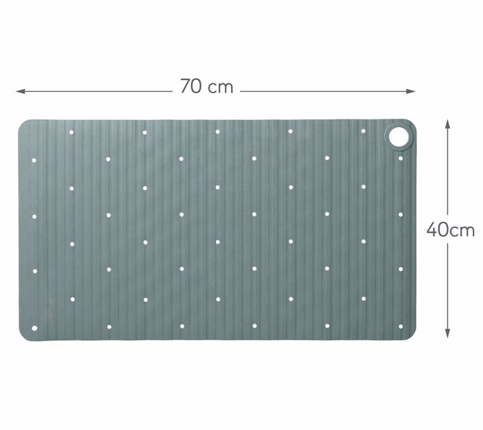 Sealskin Ribb Αντιολισθητικό Πατάκι 40x70cm Green with Black Hook 800625 Sealskin Ribb Antiolisthitiko Pataki 40x70cm Green with Black Hook 800625