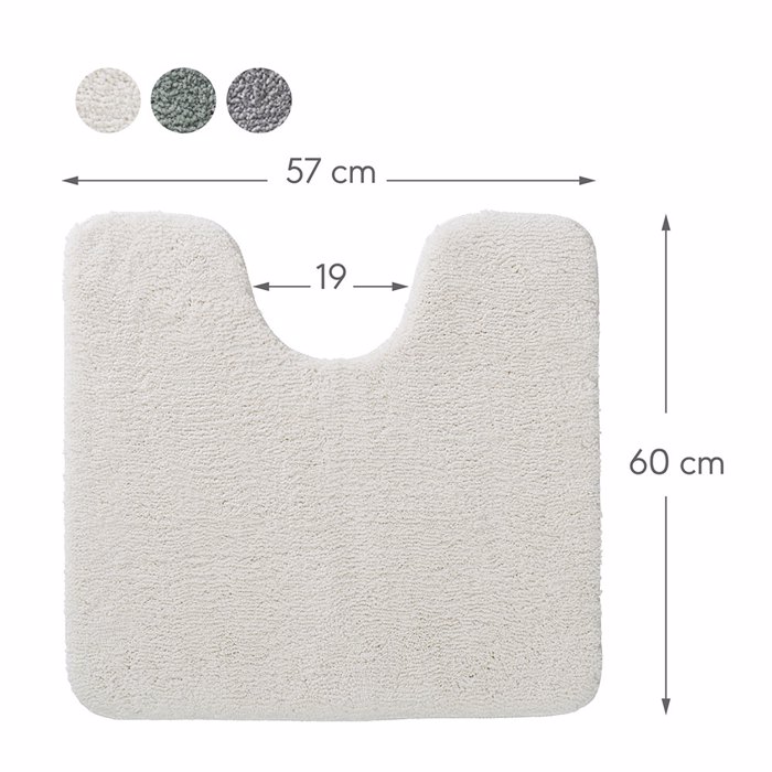 Sealskin Cosima Πατάκι Λεκάνης 57x60cm Off-White 800635 Sealskin Cosima Pataki Lekanis 57x60cm Off-White 800635
