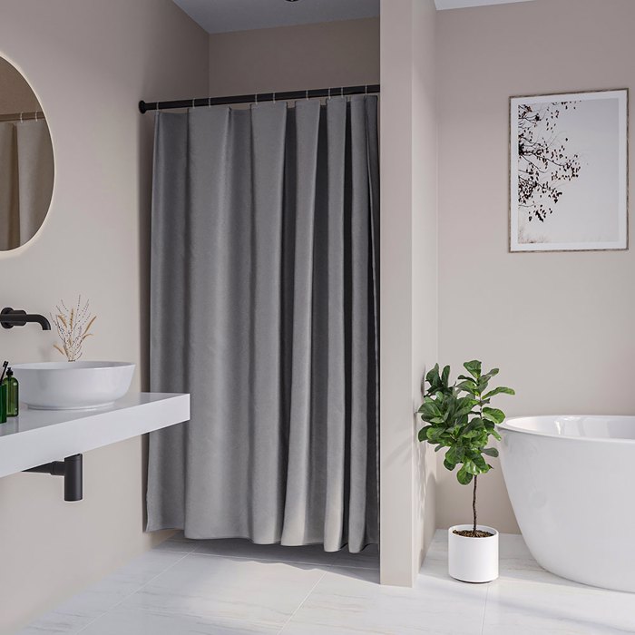 Sealskin Cosima 180x200 grey kourtina baniou plastiki 800639