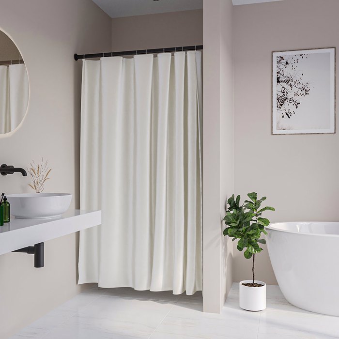 Sealskin Cosima 180x200 off-white kourtina baniou plastiki 800641