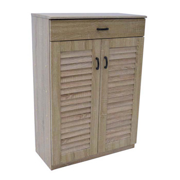 Ankor Παπουτσοθήκη Ντουλάπι με Συρτάρι Ξύλινο Φυσικό 68x32x98cm (810703)