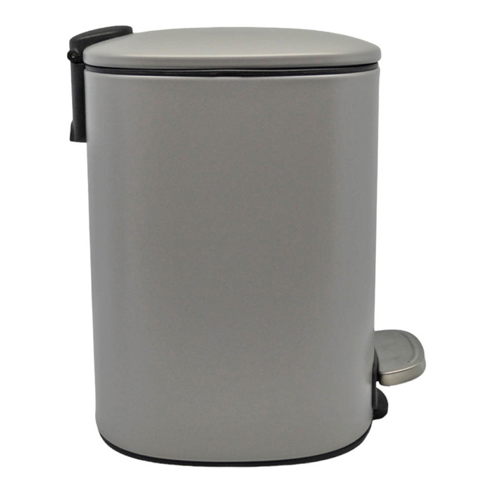 Ankor Kalathi Baniou 5Lt Inox Tetragno Ggri Mat Soft Close 25.2x20x27cm (827459)