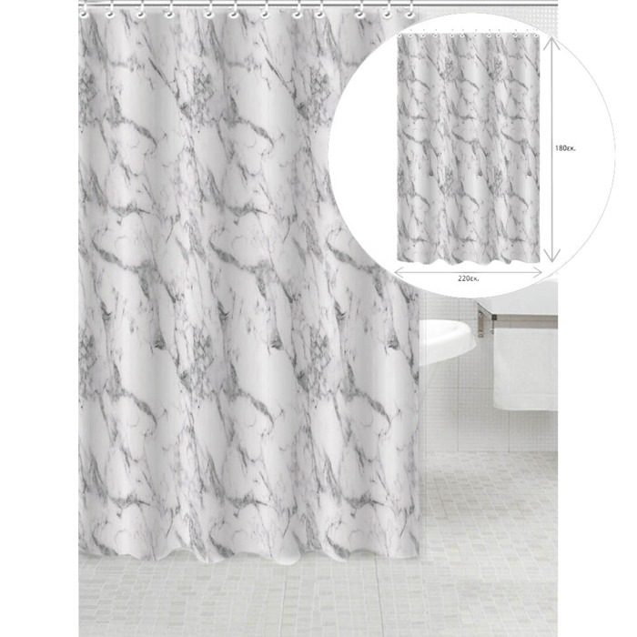 Ankor Kourtina Poluesteriki 220x180cm me 12 Krikous kai efe Marmarou (831081)