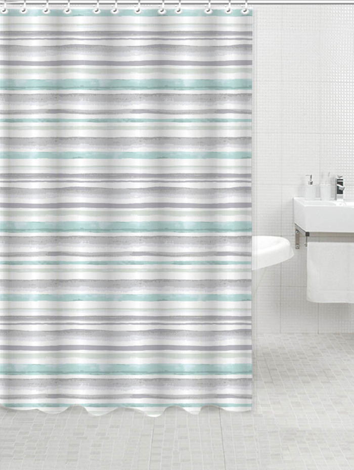 Ankor Kourtina Poluesteriki 180x200cm me 12 Krikous kai Petrol-Ggri Rigs (831210)