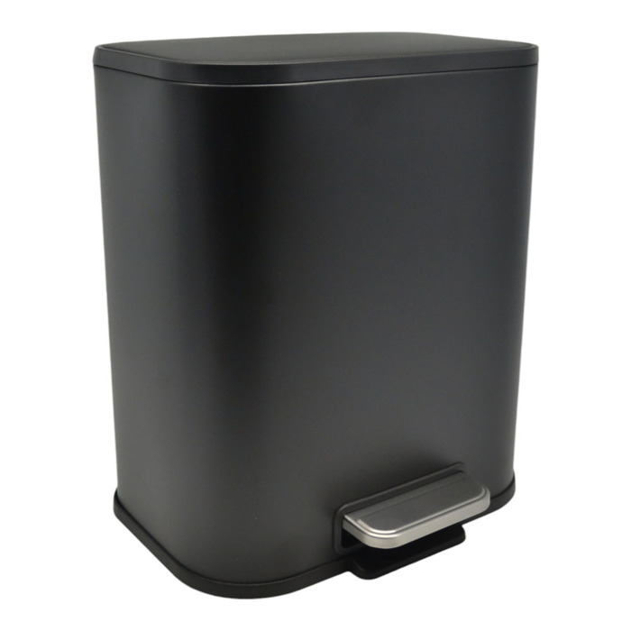 Ankor Kalathi Baniou Soul 5Lt Soft Close Metalliko Mavro Mat 24x19.4x29.1cm (837540)