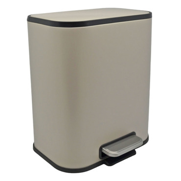 Ankor Καλάθι Μπάνιου Soul 5Lt Soft Close Μεταλλικό Taupe Ματ 24x19.4x29.1cm (837588)