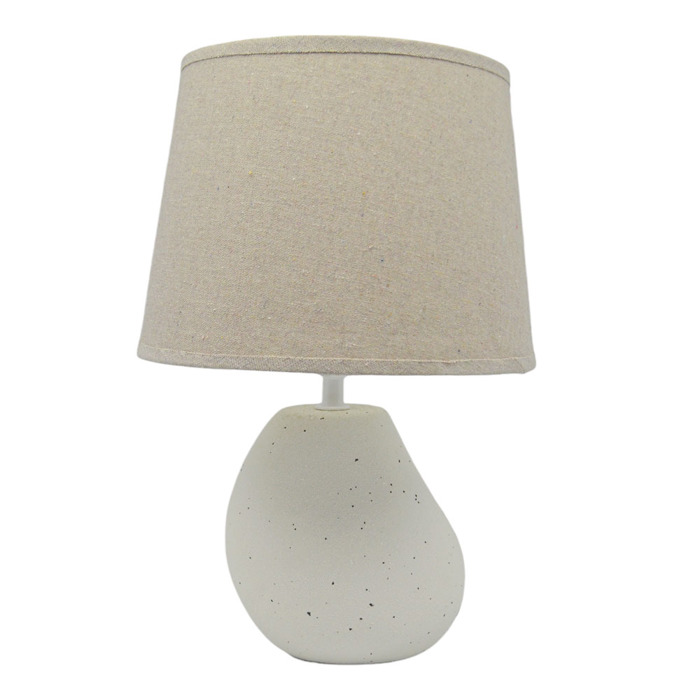 Ankor Portatif Keramiko Ekrou Sage me Bez Kapelo 22x9x32cm E14 (838240)