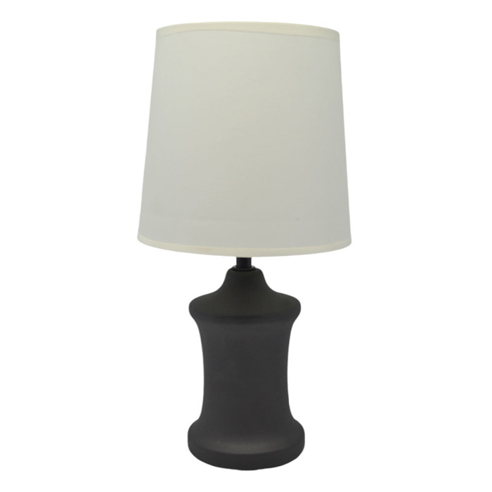 Ankor Portatif Keramiko Mavro me Ekrou Kapelo 17x9.5x34cm E14 (838318)