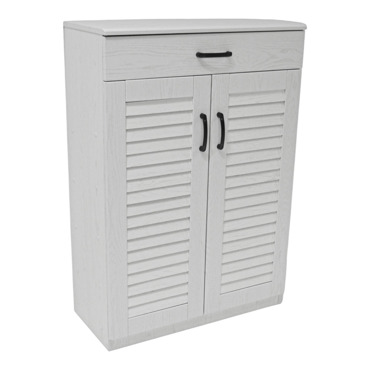 Ankor Παπουτσοθήκη Ντουλάπι με Συρτάρι Ξύλινο Λευκό 68x32x98cm (844999)