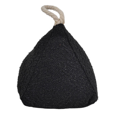 Ankor Στοπ Πόρτας Υφασμάτινο σε Μαύρο Χρώμα 15x15x16cm (845958)