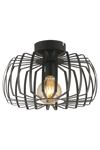 ArLight CCT 1256 BK Plafoniera Araxni Monofoti Metalliki Mavri E27 F35x26cm 0063197