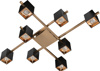 ArLight CCC 697-8 Fotistiko Orofis Rabdoi me 8 Spot Mavro/Xruso LED Thermo Lefko 84x68x14cm 0064180