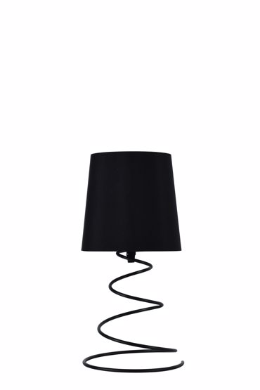 ArLight TLC 6002 BK Πορτατίφ με σχέδιο Ελατήριο Μονόφωτο Μαύρο Ε14 Φ15x33cm 0224101