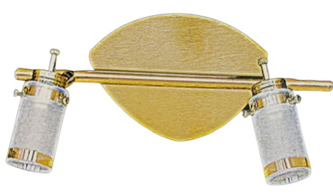 ArLight Απλίκα Ράγα GP 20 G Δίφωτη Χρυσή G9 30x12.5cm 0301023