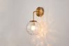 ArLight WLC 2476 Aplika Toixou Xrusi me Gniako Bratso kai Sfurilato Gyali Monofoti E27 F15x20x30cm 0304189