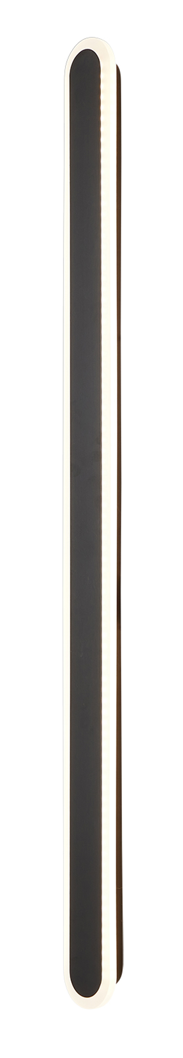 ArLight WLC 410-60 BK Απλίκα Τοίχου Οριζόντια Μαύρη LED Θερμό Λευκό 60x3.5x6.5cm 0304216