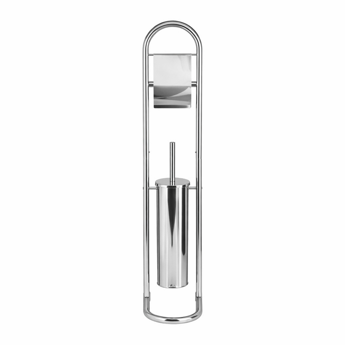Stant Xartiou ugias kai Piggal Metalliko Chrome 17.5x29.5x79.5cm AWD02070037