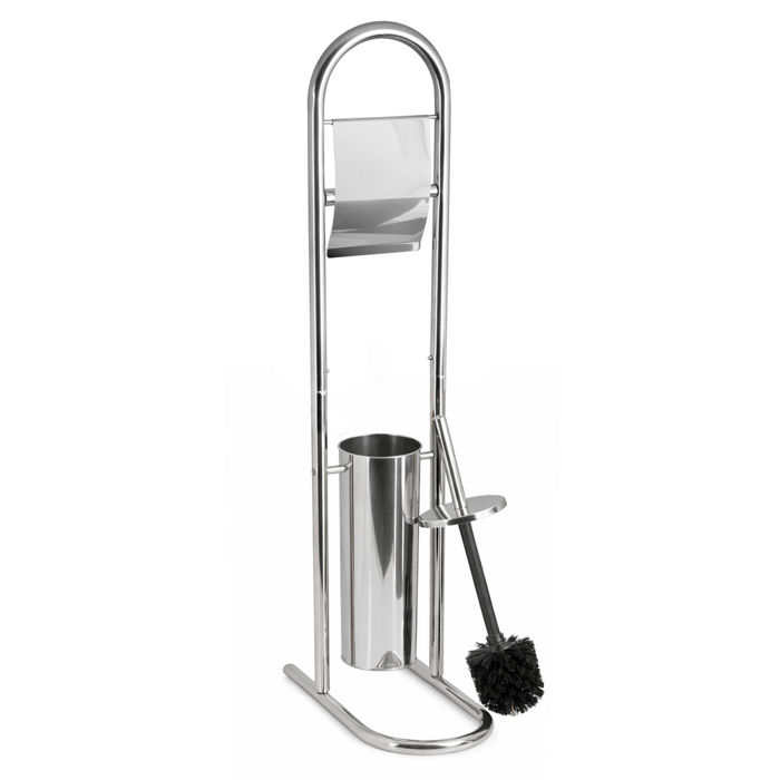 Stant Xartiou ugias kai Piggal Metalliko Chrome 17.5x29.5x79.5cm AWD02070037