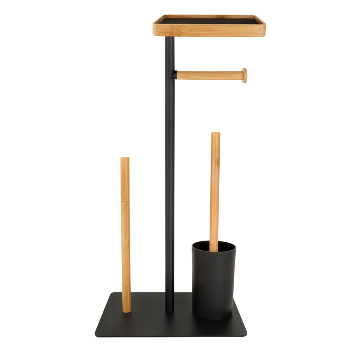 Stant Xartiou ugias kai Piggal apo Atsali Mavro me Bamboo 30x20x67.5cm AWD02071795