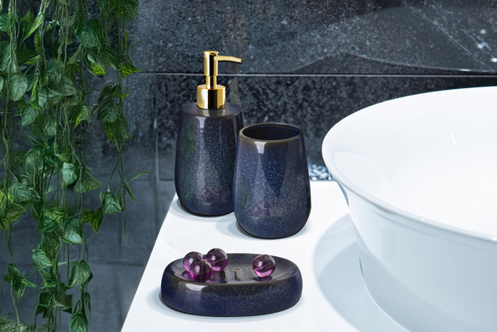 Potiri Odontobourtsas FRIKI Stoneware navy blue F8.5x11.2cm 400ml AWD02191921
