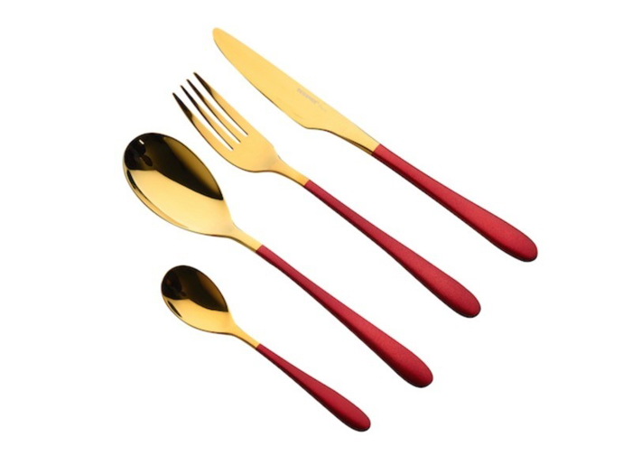 Bergner LISBOA Set 16 Tem. Maxairopirouna Anoxeidota Xruso/Kokkino BG-45148 BG00045148