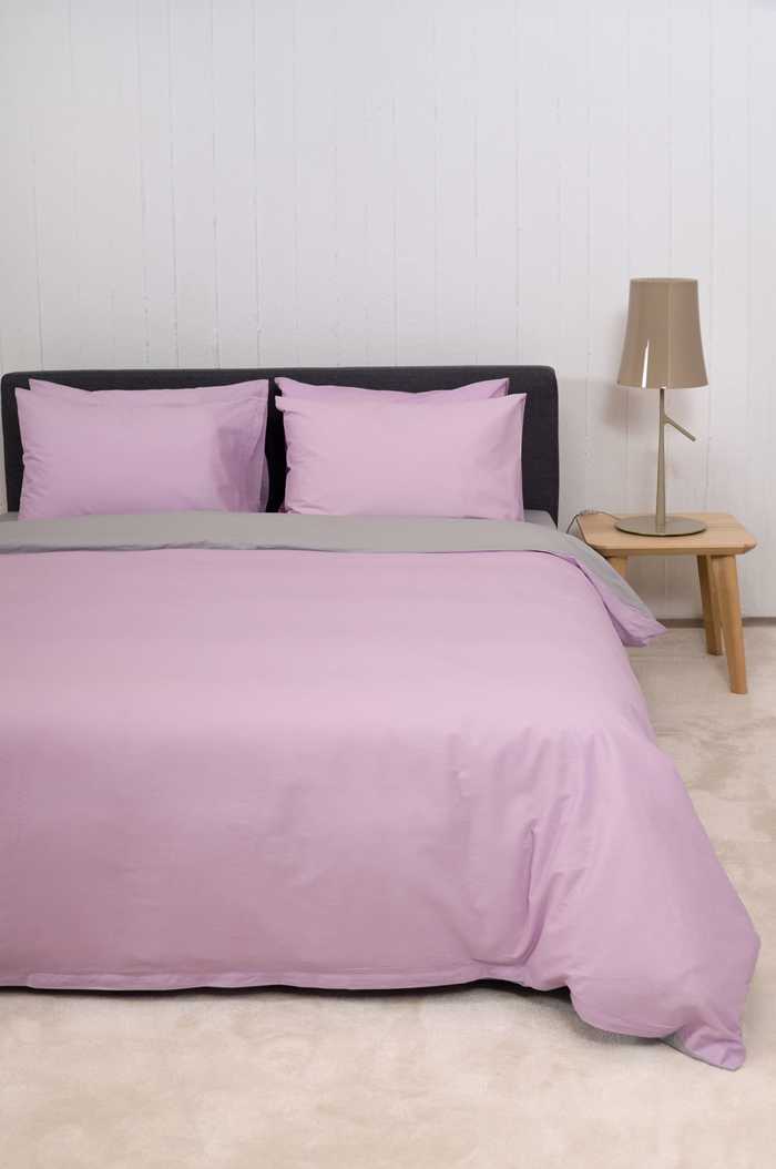 Βιοκαρπέτ Home Σετ Υπέρδιπλη Παπλωματοθήκη Home 'View' Lilac/Lt Grey 225x245cm Biokarpet Home Set uperdipli Paplomatothiki Home 'View' Lilac/Lt Grey 225x245cm