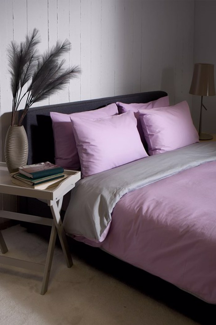 Βιοκαρπέτ Home Σετ Υπέρδιπλη Παπλωματοθήκη Home 'View' Lilac/Lt Grey 225x245cm Biokarpet Home Set uperdipli Paplomatothiki Home 'View' Lilac/Lt Grey 225x245cm
