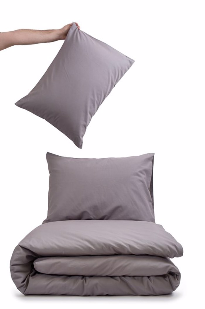 Βιοκαρπέτ Home Σετ Μονή Παπλωματοθήκη Home 'View' Dark Grey/Light Grey 165x245cm Biokarpet Home Set Moni Paplomatothiki Home 'View' Dark Grey/Light Grey 165x245cm