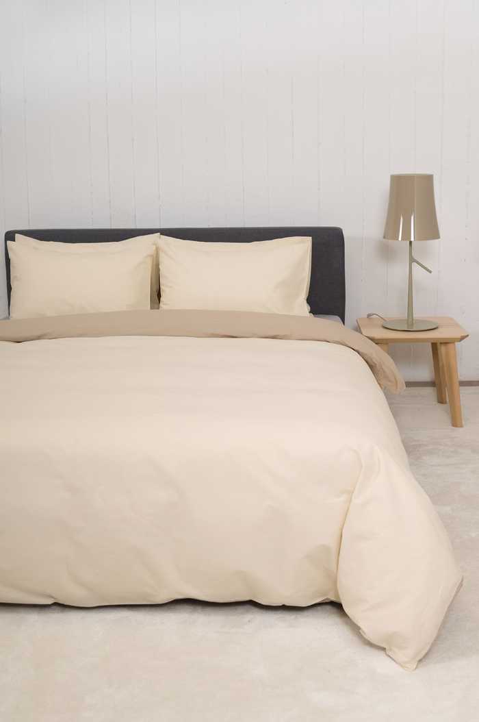 Βιοκαρπέτ Home Σετ Μονή Παπλωματοθήκη Home 'View' Ecru/Beige 165x245cm Biokarpet Home Set Moni Paplomatothiki Home 'View' Ecru/Beige 165x245cm
