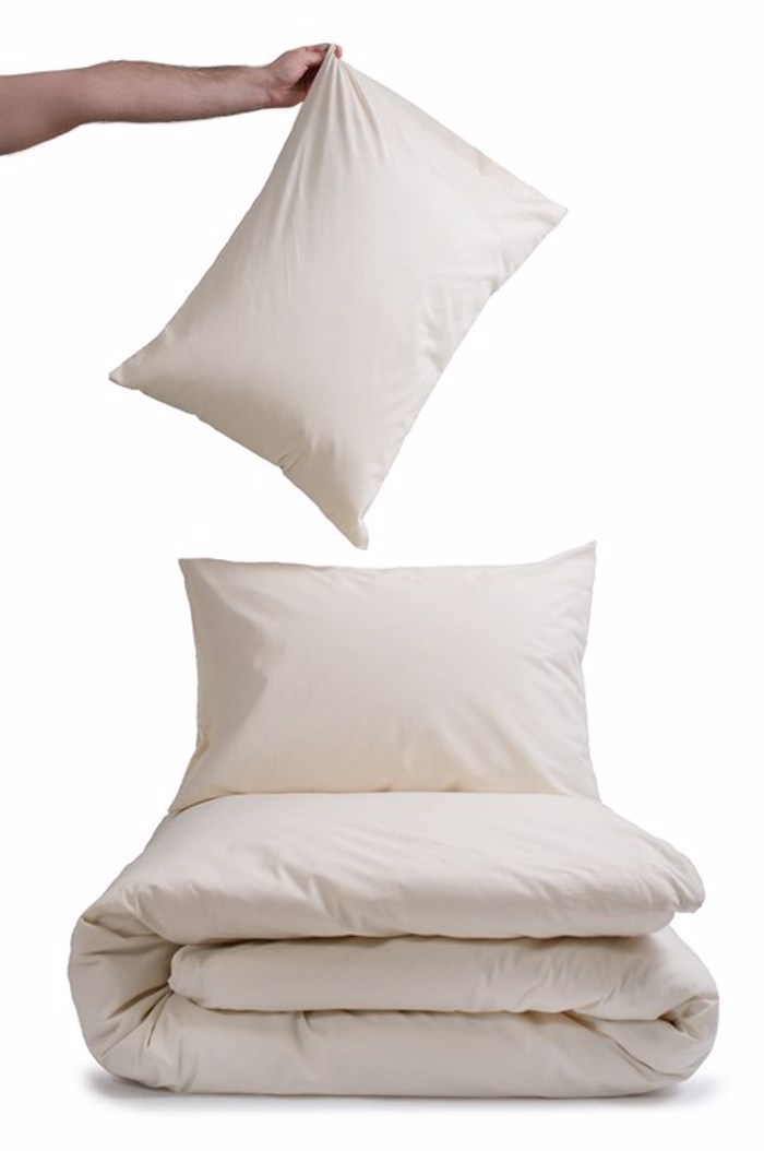 Βιοκαρπέτ Home Σετ Μονή Παπλωματοθήκη Home 'View' Ecru/Beige 165x245cm Biokarpet Home Set Moni Paplomatothiki Home 'View' Ecru/Beige 165x245cm