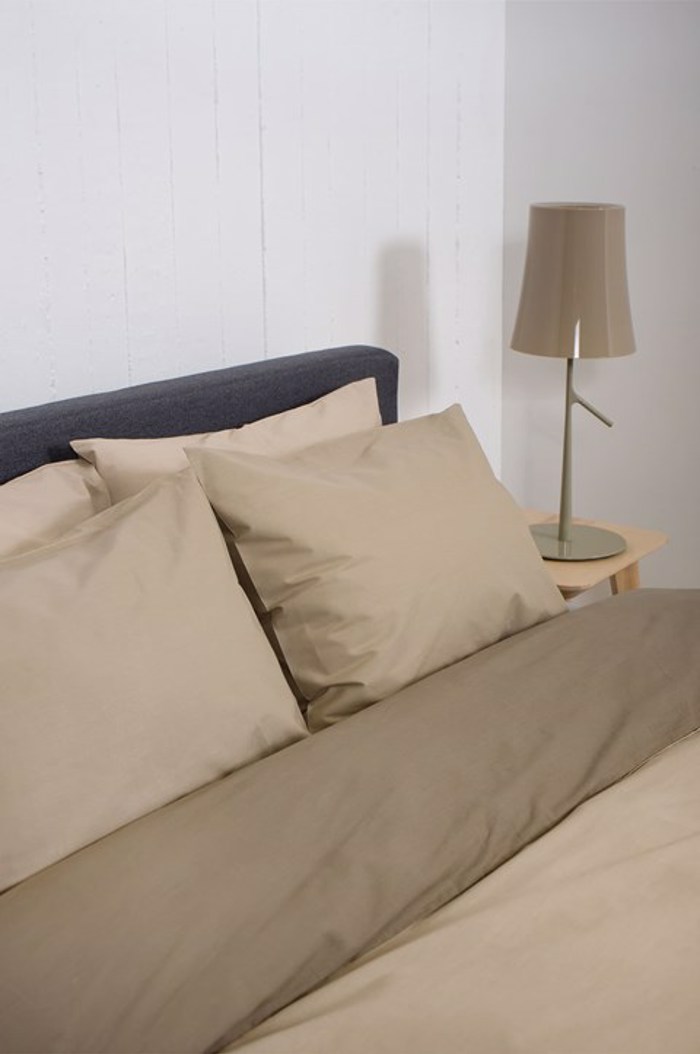 Βιοκαρπέτ Home Σετ Μονή Παπλωματοθήκη Home 'View' Beige/Greize 165x245cm Biokarpet Home Set Moni Paplomatothiki Home 'View' Beige/Greize 165x245cm