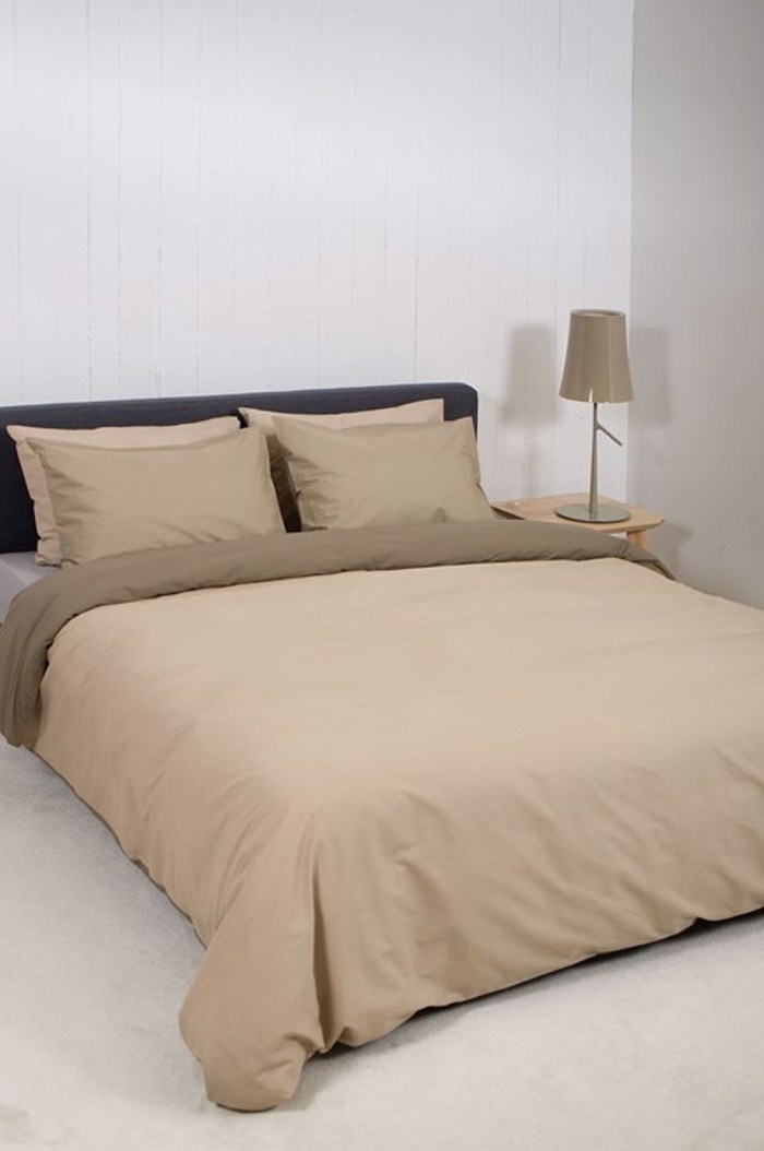 Βιοκαρπέτ Home Σετ Μονή Παπλωματοθήκη Home 'View' Beige/Greize 165x245cm Biokarpet Home Set Moni Paplomatothiki Home 'View' Beige/Greize 165x245cm