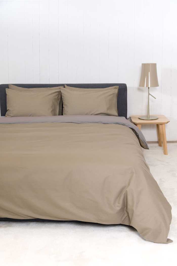 Βιοκαρπέτ Home Σετ Μονή Παπλωματοθήκη Home 'View' Greize/Dark Grey 165x245cm Biokarpet Home Set Moni Paplomatothiki Home 'View' Greize/Dark Grey 165x245cm