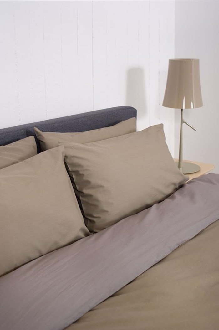 Βιοκαρπέτ Home Σετ Μονή Παπλωματοθήκη Home 'View' Greize/Dark Grey 165x245cm Biokarpet Home Set Moni Paplomatothiki Home 'View' Greize/Dark Grey 165x245cm