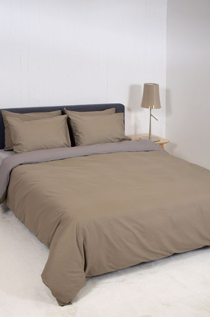 Βιοκαρπέτ Home Σετ Μονή Παπλωματοθήκη Home 'View' Greize/Dark Grey 165x245cm Biokarpet Home Set Moni Paplomatothiki Home 'View' Greize/Dark Grey 165x245cm