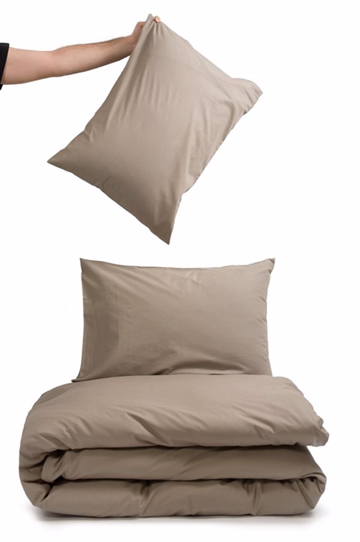 Βιοκαρπέτ Home Σετ Μονή Παπλωματοθήκη Home 'View' Greize/Dark Grey 165x245cm Biokarpet Home Set Moni Paplomatothiki Home 'View' Greize/Dark Grey 165x245cm