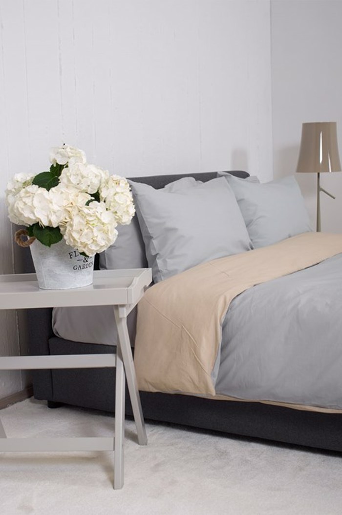 Βιοκαρπέτ Home Σετ Παπλωματοθήκη Μονή Home 'View' Lt Grey Beige 165x245cm Biokarpet Home Set Paplomatothiki Moni Home 'View' Lt Grey Beige 165x245cm