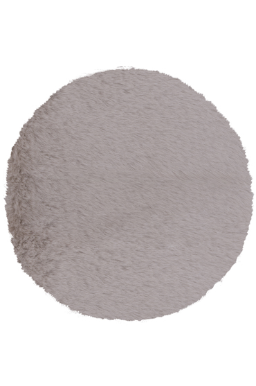 ΒΙΟΚΑΡΠΕΤ Στρογγυλό Χαλί Γούνινο Krolik 05 L Grey Round Φ160cm