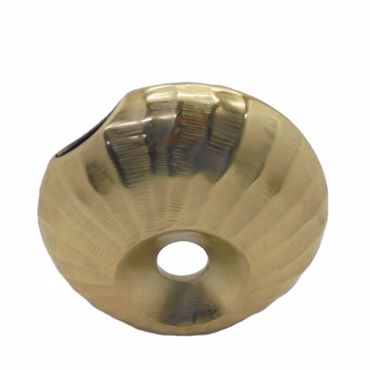 InTheBox - Maison DIONE Βάζο Αλουμινίου Χρυσό 25.5x7.5x25.5cm 029058