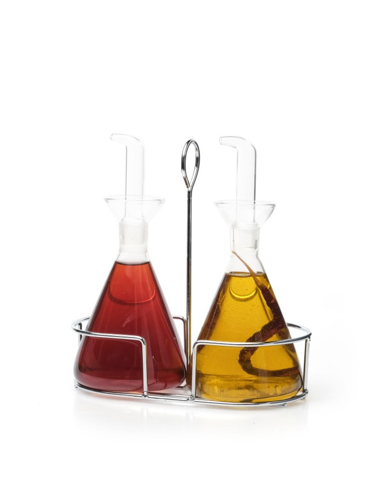 Comas Antigoteo 8387 Σετ 2 Τεμ. Λαδόξιδο με Β;aση Inox CO08387000